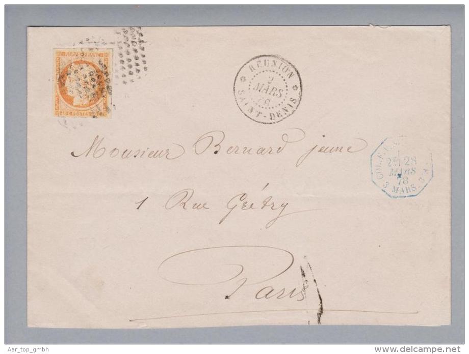Réunion St.Denis 1879-03-02 Brief Nach Paris - Briefe U. Dokumente