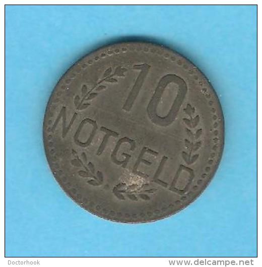 GERMANY---WIESBADEN City Issue   10 PFENNIG  NOTGELD - Altri & Non Classificati