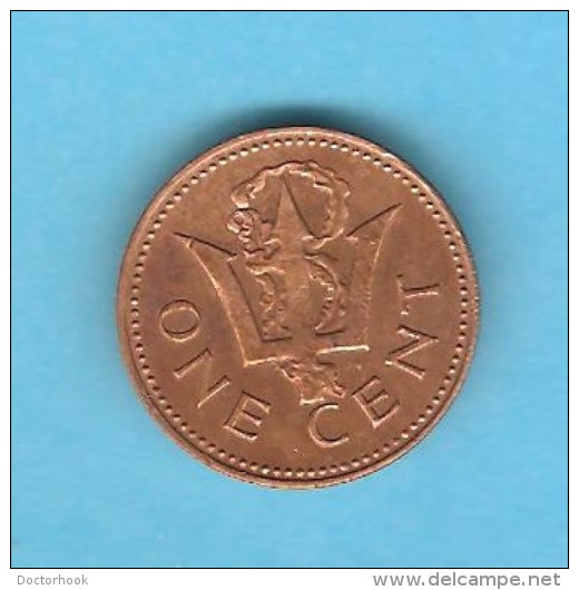 BARBADOS  1 CENT 1973 (KM # 10) - Barbades