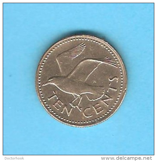 BARBADOS  10 CENTS 1973 (KM # 12) - Barbades