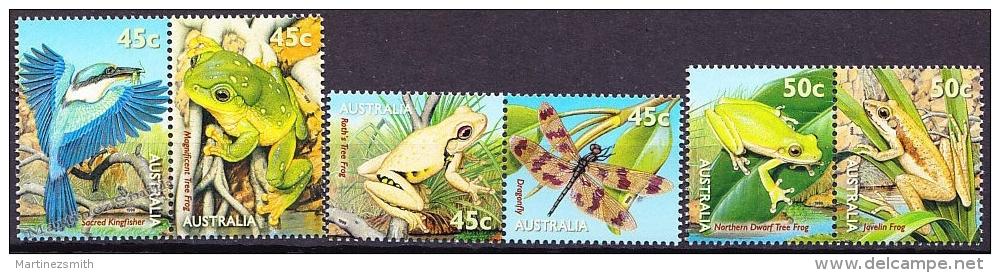 Australie - Australia 1999 Yvert 1773-78, Pond Fauna, Frogs - MNH - Nuovi