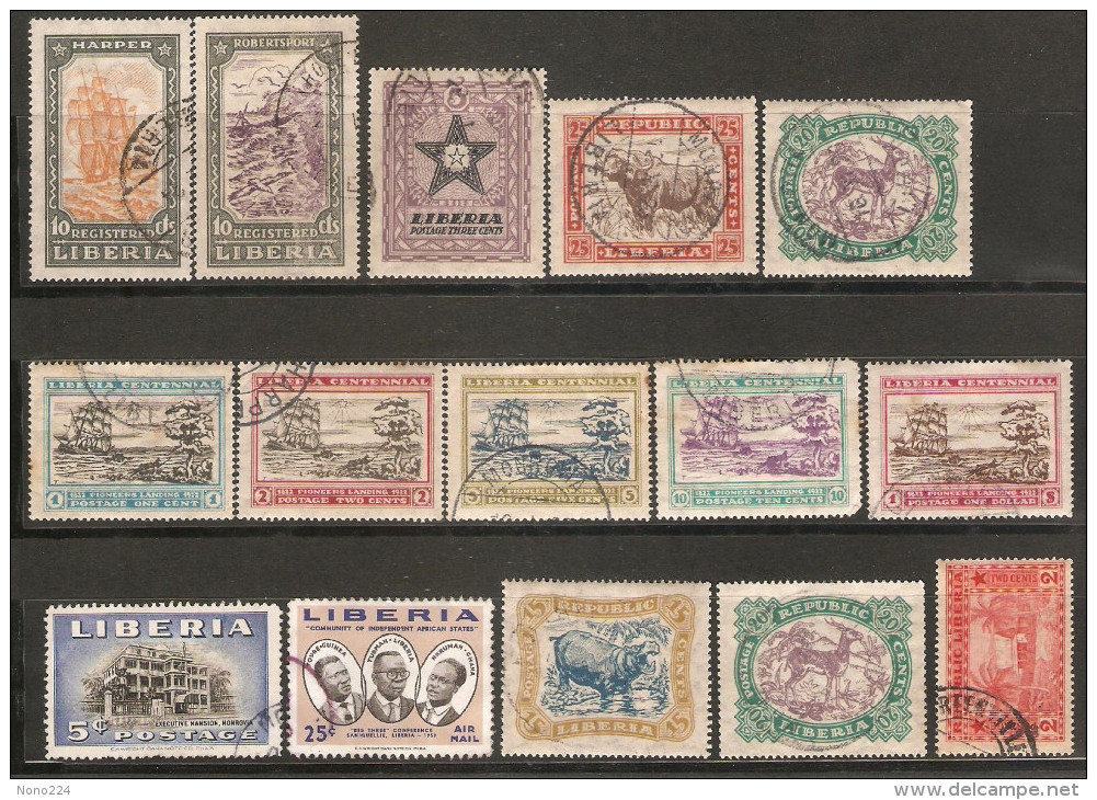 15 Timbres Du Libéria - Liberia