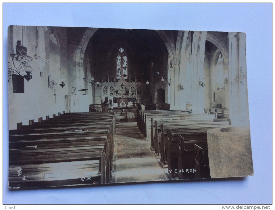 AK    Wells   Westbury  Interior  Church  1910 - Wells