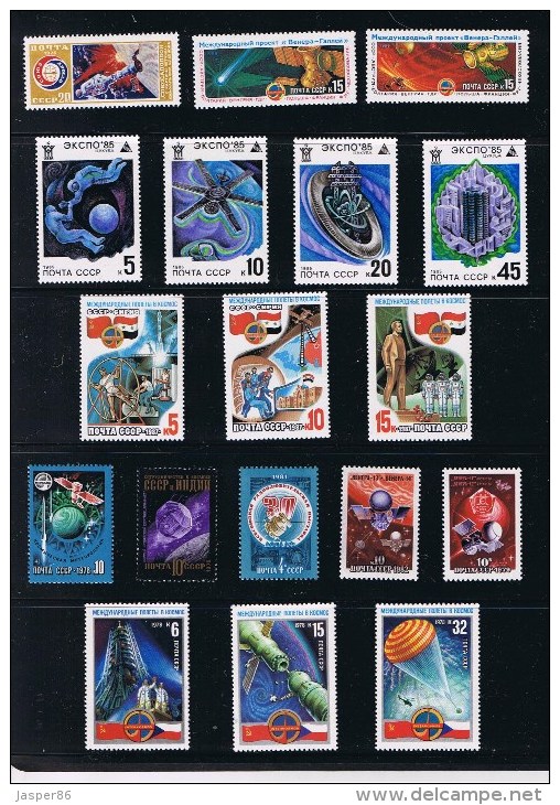 Russia - Space Cosmos Huge MNH Collection Stamps, Souvenir Sheets - Collections