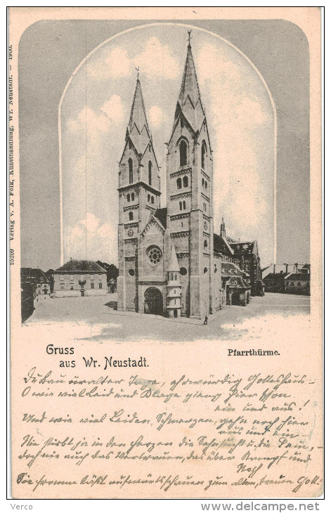 Carte Postale Ancienne D´AUTRICHE - GRUSS AUS WR-NEUSTADT - Wiener Neustadt
