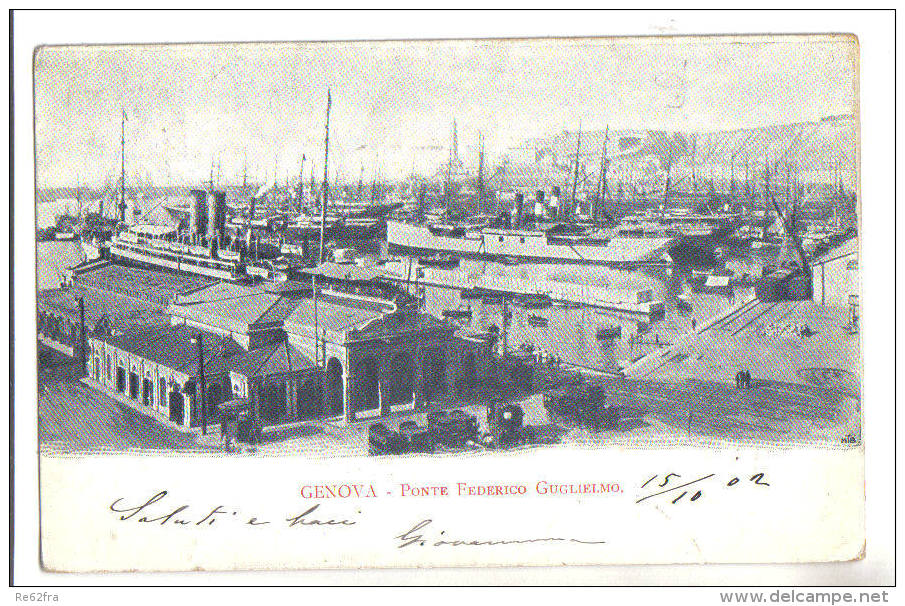 Genova, Ponte Federico Guglielmo  - F.p. - Anni ´1900 - Genova