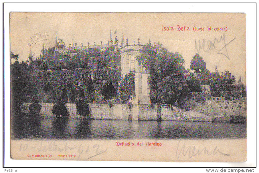 Isola Bella, Giardino  - F.p. - Anni ´1900 - Verbania