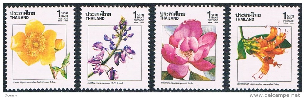 Thaïlande - Fleurs 1316/1319 ** - Autres & Non Classés