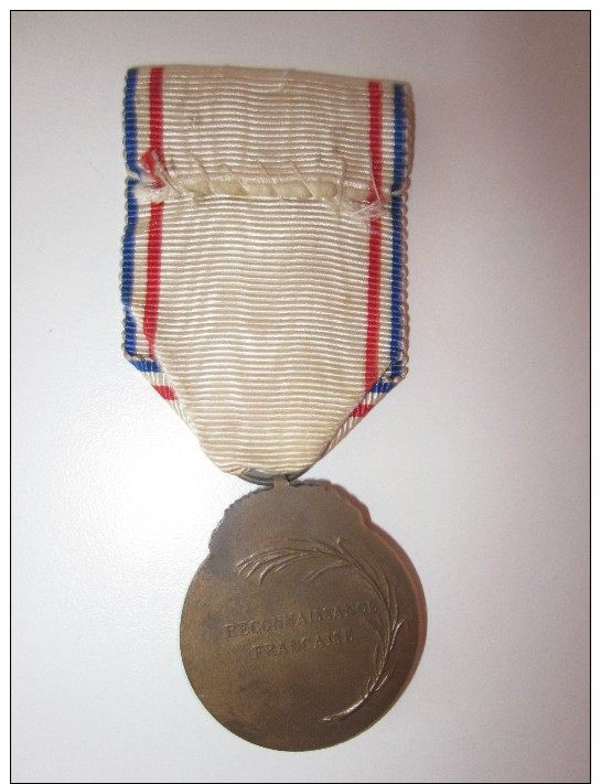 Médaille Reconnaissance Française 1917 - France