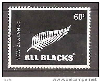 NEW ZEALAND 2010 ALL BLACKS RUGBY LOGO - Oblitérés
