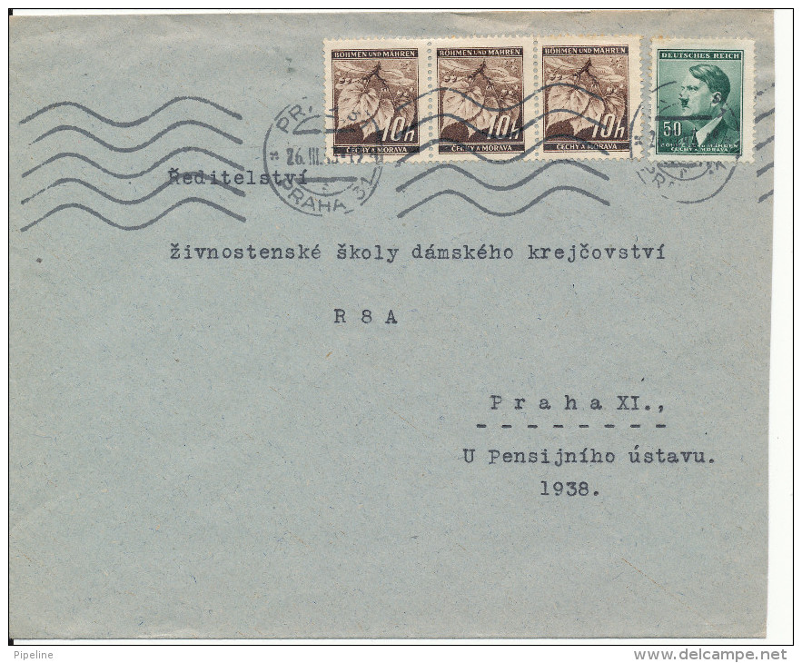 Germany Böhmen Und Mähren Cover Praha 26-3-1943 ?? - Other & Unclassified