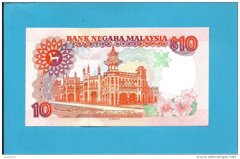 MALAYSIA - 10 RINGGIT -  ND (1989 ) - P 29A - UNC. -  Sign. Datuk Jaafar Hussein - Printer BABN - King T. A. Rahman - Malaysie