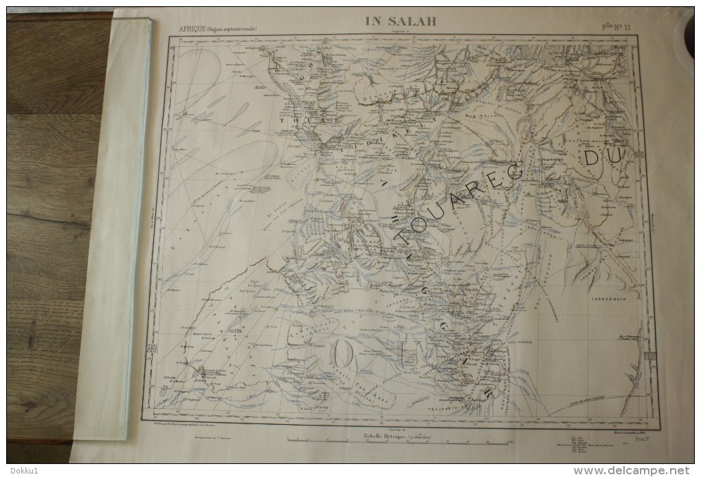 In Salah - Afrique (région Septentrionale) - Publié Par Le Service Géographique De L'armée - Révisé Et Complété En 1895 - Topographical Maps