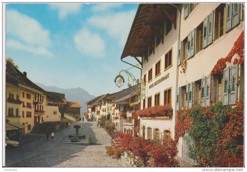 SUISSE,SWITZERLAND,SWISS, HELVETIA,SCHWEIZ,SVIZZERA , FRIBOURG,GRUYERES,HOTEL RESTAURANT  ,HOTEL DE VILLE - Fribourg