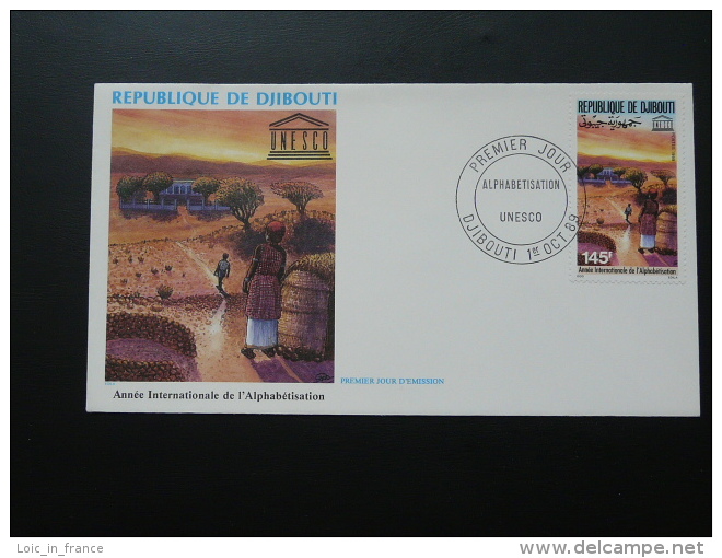 FDC Unesco Alphabetisation 1989 Djibouti Ref 62982 - Gibuti (1977-...)