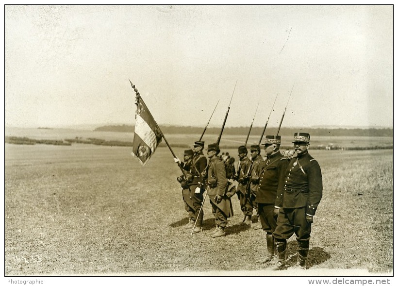 France Grandes Manoeuvres Militaires De L'Est Armee Officiers Ancienne Photo Meurisse 1911 - War, Military