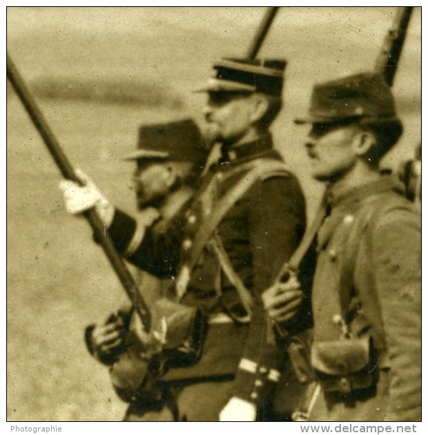France Grandes Manoeuvres Militaires De L'Est Armee Officiers Ancienne Photo Meurisse 1911 - War, Military