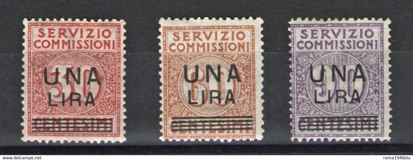 REGNO 1925 SERVIZIO COMMISSIONI ** MNH LUSSO - Segnatasse