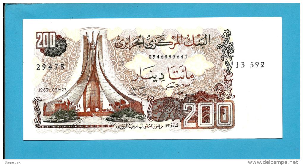 ALGERIA - 200 DINARS - 23/03/1983 - Pick 135 - UNC. - 2 Scans - Algérie