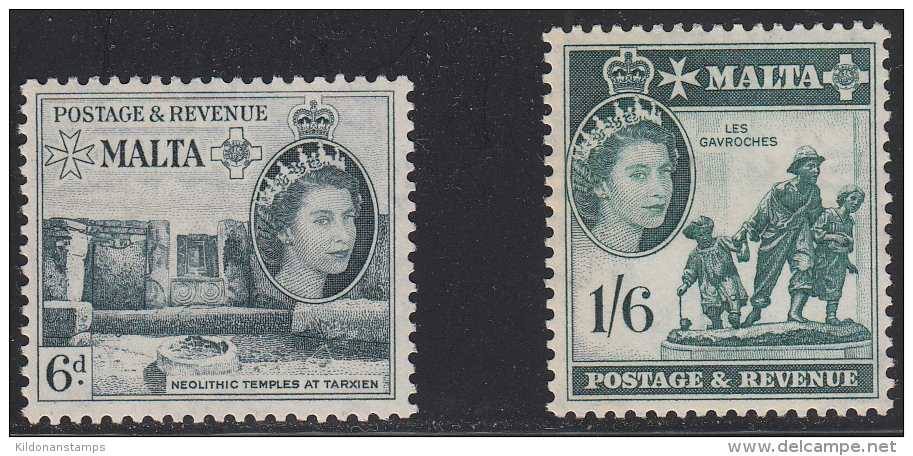 Malta 1956-58 Mint Mounted, Sc# 254,257, SG 274,277 - Malte