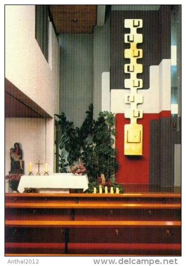 Rarität Kirche Heilig-Kreuz 7910 Neu-Ulm Pfuhl Kath. 70er Hochformat Altar - Neu-Ulm