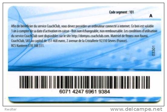 @+ Carte Cadeau - Gift Card - COACHIN´ CARD - WELLNESS. Carte A. - Carta Di Fedeltà E Regalo