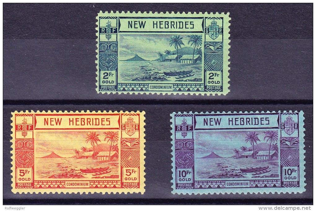 New Hebrides SG.# 61 - 63 * - Neufs