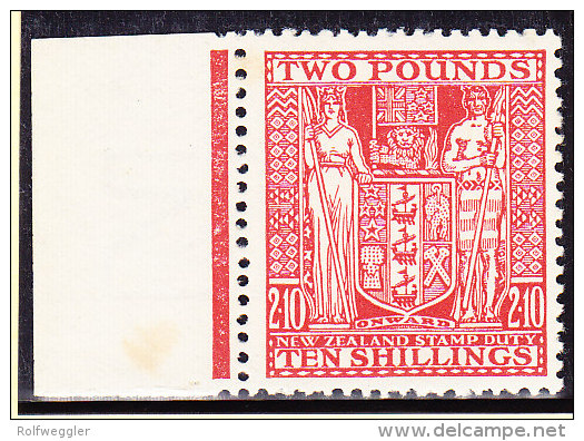 Neuseeland - Fiscalmarke SG F 163 * 1931 - Fiscali-postali