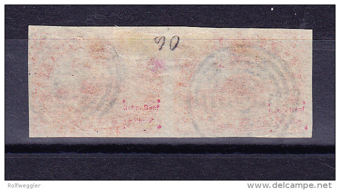 Kanada 1852 SG 6 Vollrändiges Waagrechtes Paar Gestempelt Signiert - Used Stamps