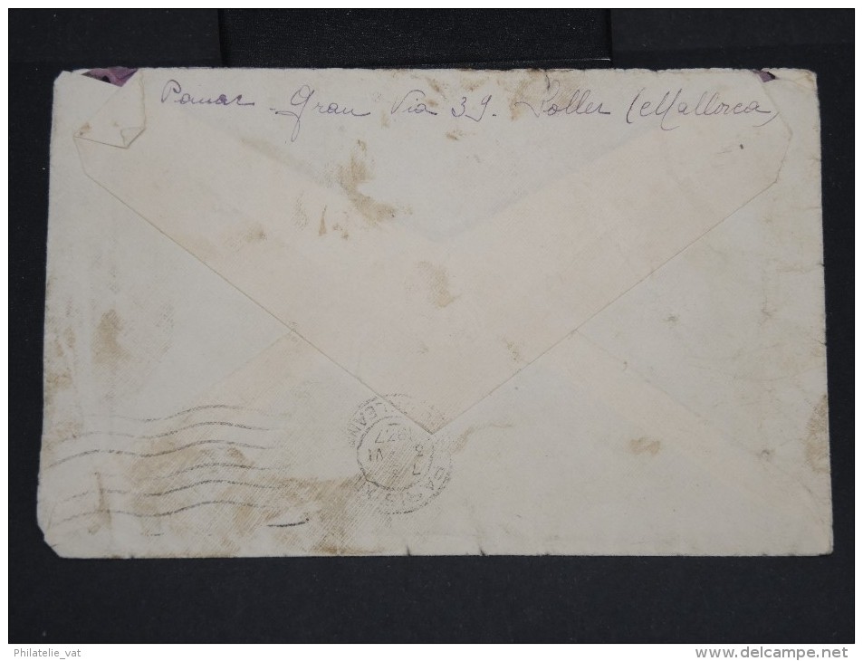 ESPAGNE-Enveloppe De Soller Pour Paris En 1937 Avec Censure à Voir  P7218 - Republicans Censor Marks