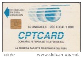 PEROU PERU FIRST 1ERE CARTE CPT CARD 80U UT BANCO DE CREDITO - Perú