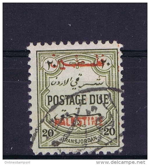 Palastine 1948 Jordan Occupation Postage Due Mi Nr  5 I C  Used Perfo 12 - Palestine