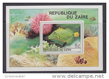 Zaire 1980 Tropical Fish M/s  ** Mnh (21611) - Ongebruikt