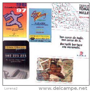 11-1052. Calendarios Publicitarios, Año 1996. 6 Diferentes - Tamaño Pequeño : 1991-00