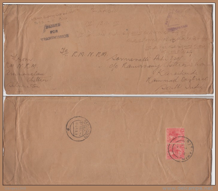 Perak  1940  Censored Cover To India  #  85045 - Perak