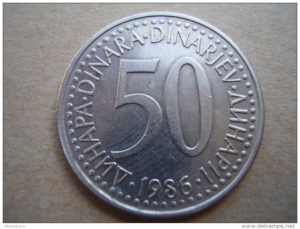 YUGOSLAVIA  1986  FIFTY DINARA  USED COIN In VERY GOOD Condition. - Yugoslavia