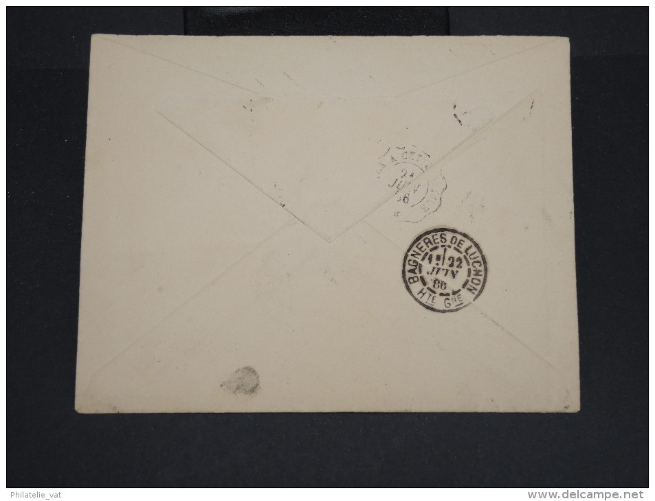 ESPAGNE-Enveloppe De Madrid Pour Bagnoles De Luchon En 1886    à Voir P7254 - Covers & Documents