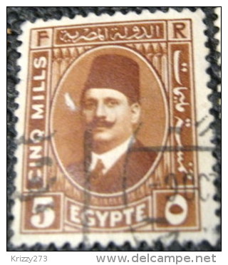 Egypt 1927 King Fuad 5m - Used - Usados