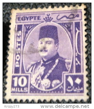 Egypt 1944 King Farouk 10m - Used - Usados