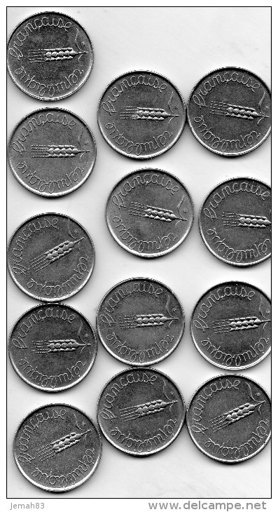 LOT DE 13 PIECES DE 5 CENTIMES 1961, 1962, 1963 (LOT U15) - Sonstige & Ohne Zuordnung