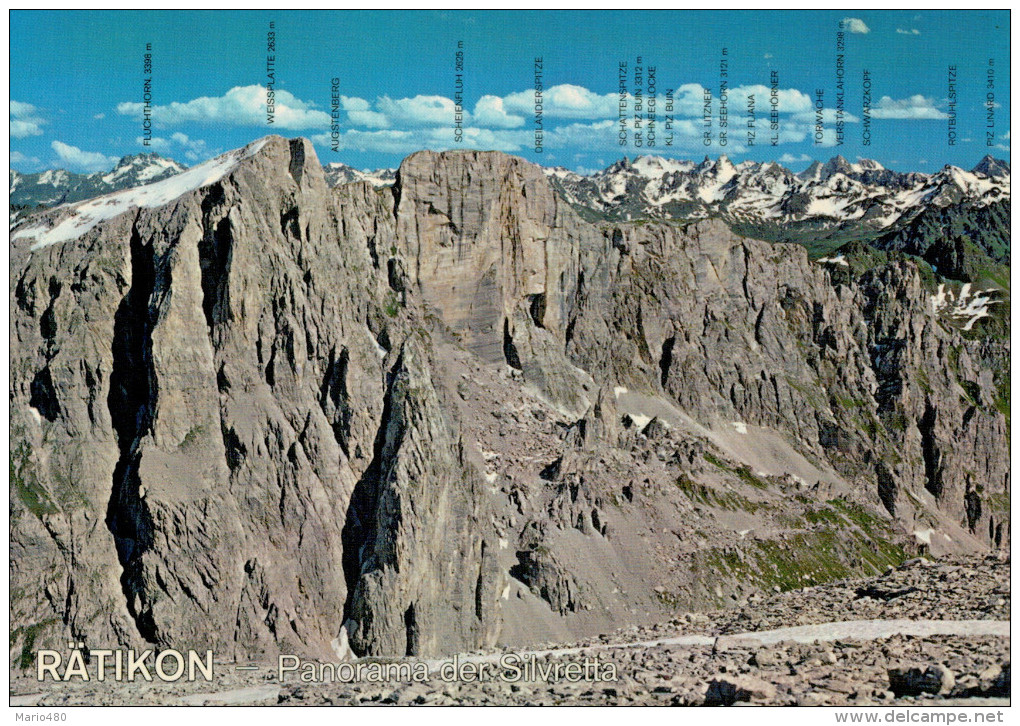 RATIKON  BLICK  VON DER SULZFLUH  AUF DIE SILVRETTA      (NUOVA) - Altri & Non Classificati