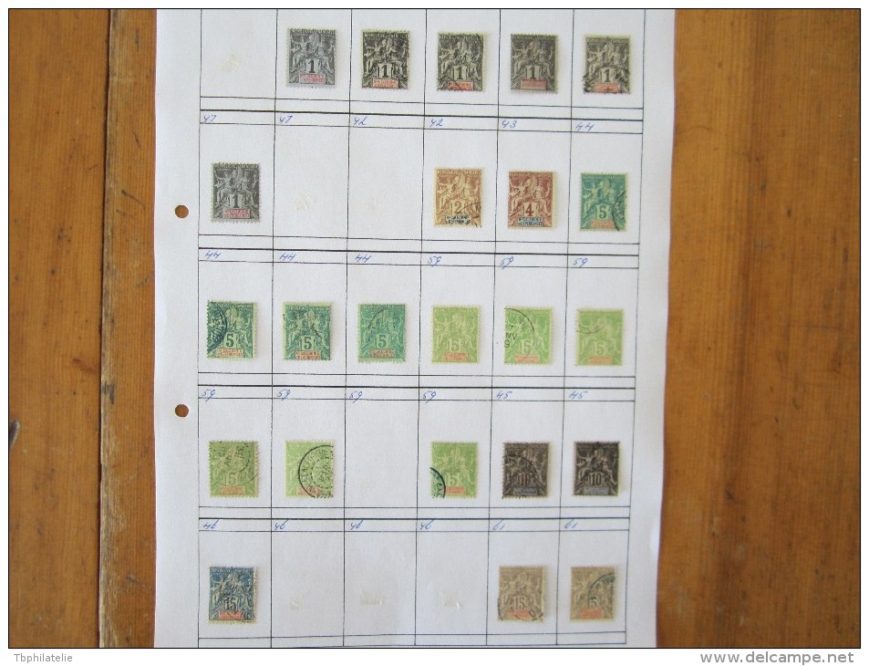 VEND BEAU LOT DE TIMBRES DE NOUVELLE-CALEDONIE SUR 4 F.A. !!!! - Lots & Serien