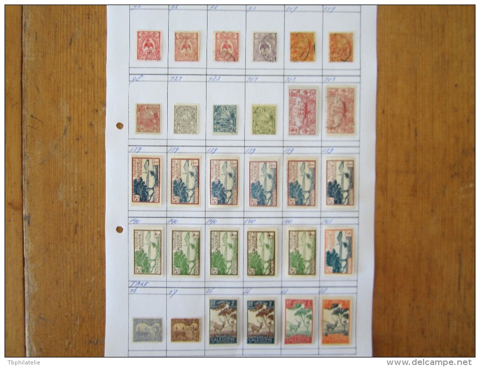 VEND BEAU LOT DE TIMBRES DE NOUVELLE-CALEDONIE SUR 4 F.A. !!!! - Collections, Lots & Series