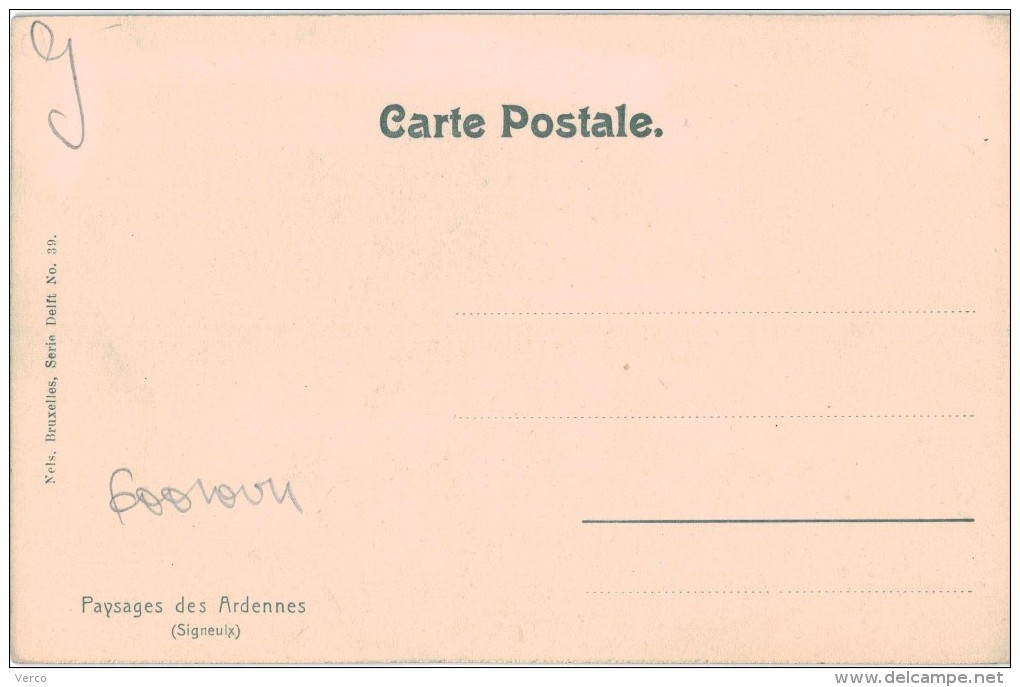 Carte Postale Ancienne De PAYSAGE DES ARDENNES - SIGNEULX - Musson