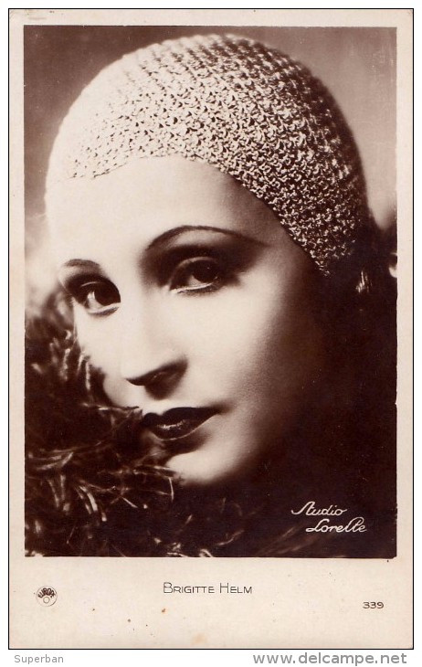 CINÉMA ANCIEN - ACTRICE : BRIGITTE HELM - CARTE VRAIE PHOTO / REAL PHOTO POSTCARD ~ 1920 - ´30 : EUROPE (s-395) - Schauspieler