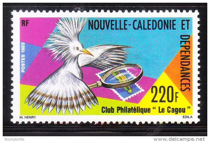 New Caledonia 1985 Le Cagou Philatelic Society Mint Hinged - Nuevos