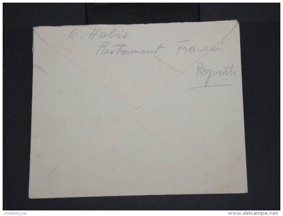 FRANCE-GRAND LIBAN-Enveloppe En Recommandée De Beyrouth Pour Paris En 1932 Par Avion Via Marseille à Voir P7299 - Lettres & Documents