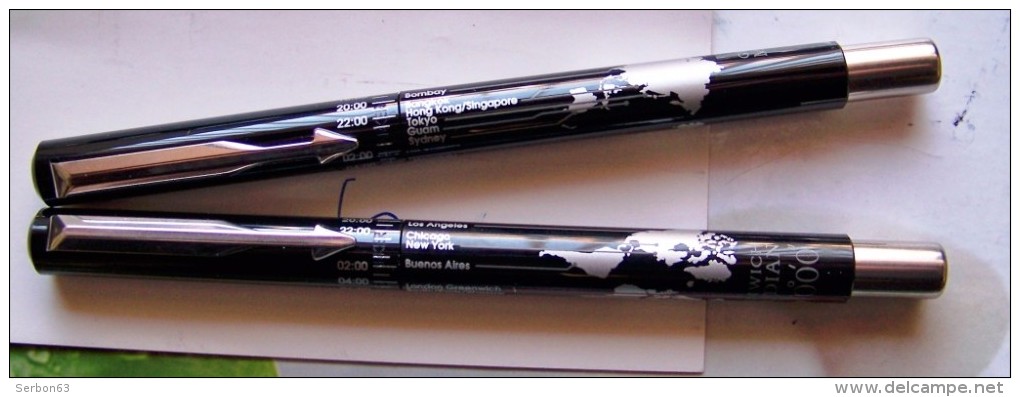 2 STYLOS ENCRE ET ROLLER NEUFS PARKER MERIDIAN GREENWICH BOITE ETUI CLIC CLAC FERMETURE LIBRAIRIE PAPETERIE PRESSE ANNEE