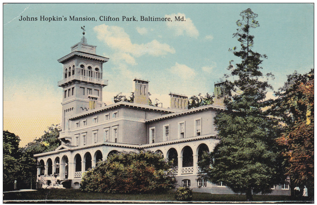 BALTIMORE, Maryland, 1900-1910's; Johns Hopkin's Mansion, Clifton Park - Baltimore