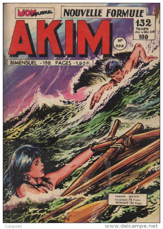 AKIM N° 358 BE MON JOURNAL 07-1974 - Akim